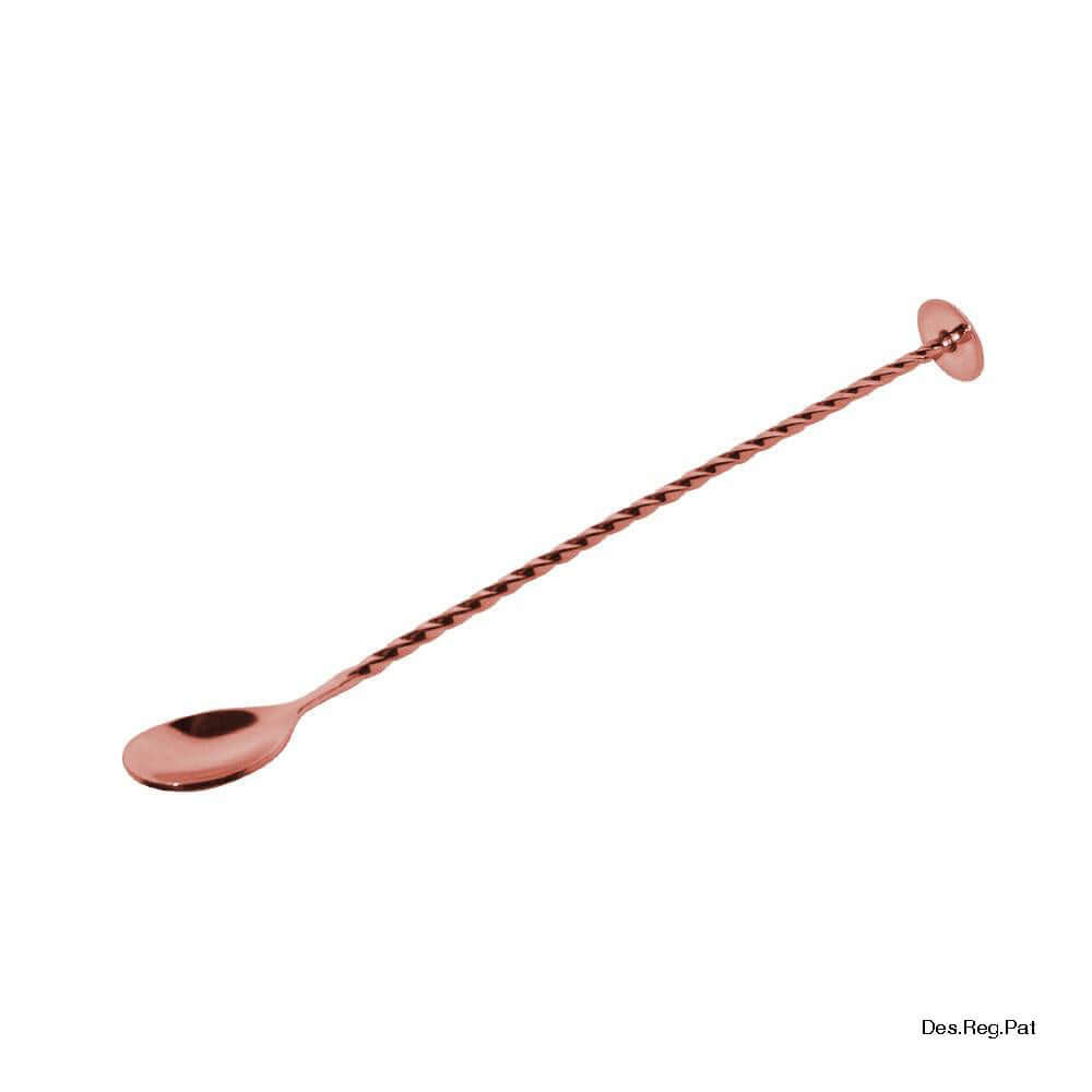 Behind The Bar® Professional Weighted Bar Spoon - Copper Plated - KegWorks