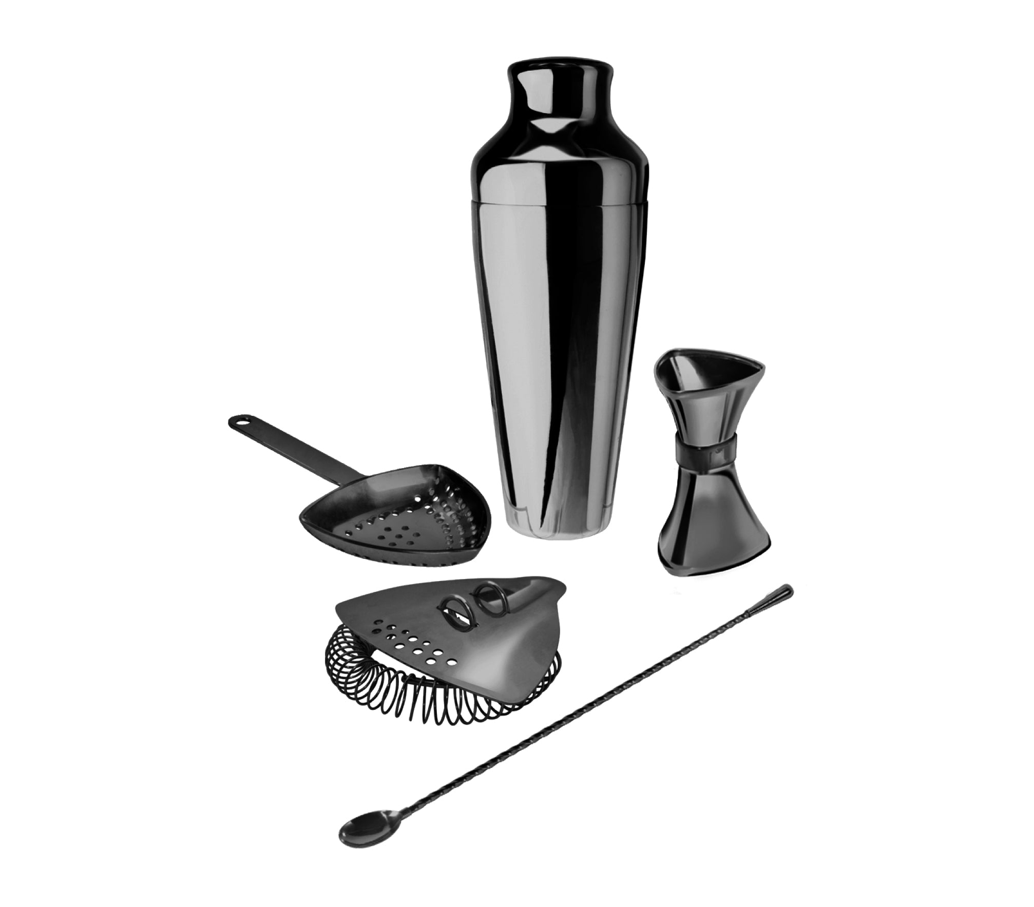 ProShaker™ Kit Platinum Black | Bartender Tools | Überbartools™